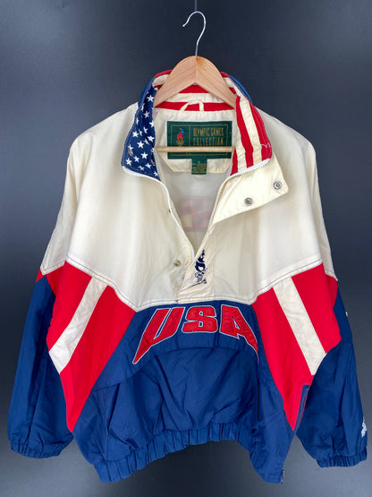 1996' STARTER x ATLANTA OLYMPIC GAME Size M Vintage Zip-up Nylon Jacket  / K8033