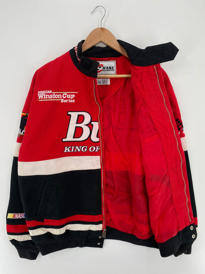 Vintage NASCAR DALE EARNHARDT JR x BUD WEISER Size M Racing Jacket / A3068