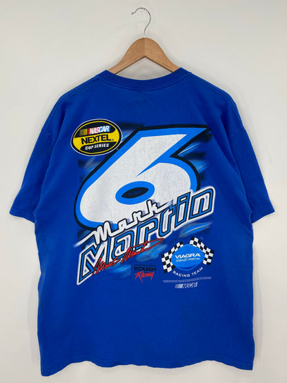 Vintage NASCAR MARK MARTIN Size XL Racing T-Shirt / K9502
