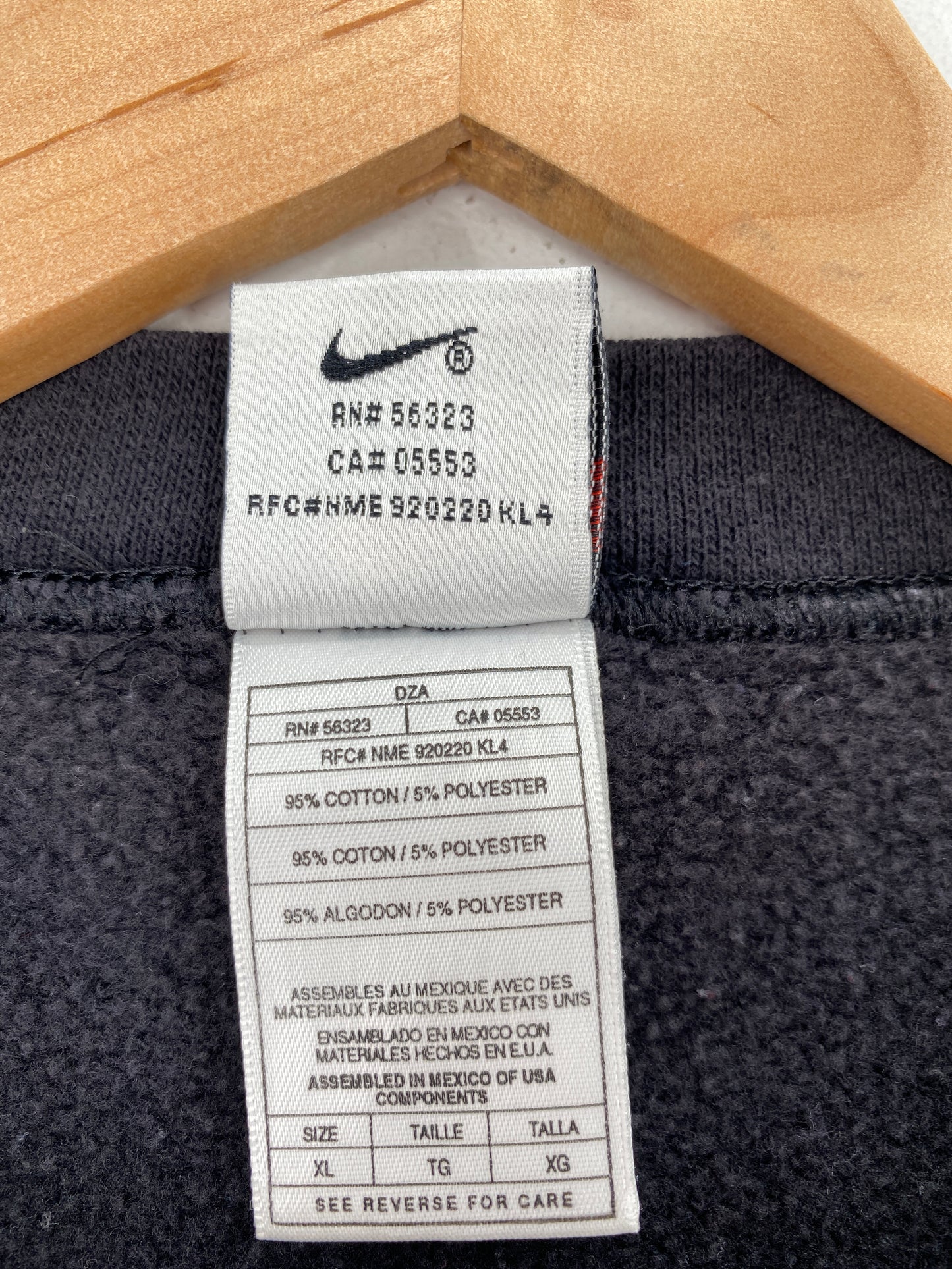90's NIKE MINI SWOOSH Size XL Vintage Sweat Shirts / A7260
