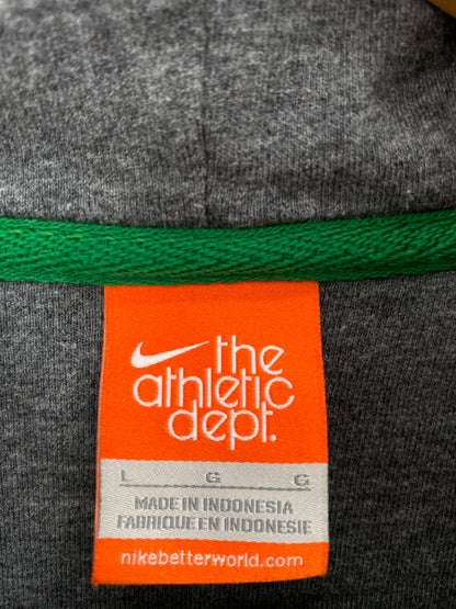 Vintage NIKE MINI SWOOSH Size L Zip Up Hoodie Sweat-shirt / A6441