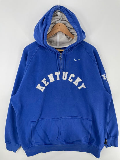 00' NIKE KENTUCKY Size XL College Half Zip-up Hoodie Sweat-Shirts/ A1098