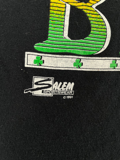 1991 SALEM x BOSTON CELTICS LARRY BIRD Made in USA Size L Vintage NBA T-Shirt / E5516T