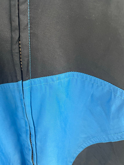 90's CAROLINA PANTHERS Size L Vintage NFL Zip-up Nylon Jacket / A8847