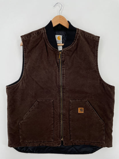 Vintage CARHARTT Size XL Duck Vest / A7292