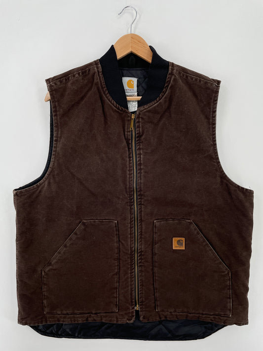 Vintage CARHARTT Size XL Duck Vest / A7292