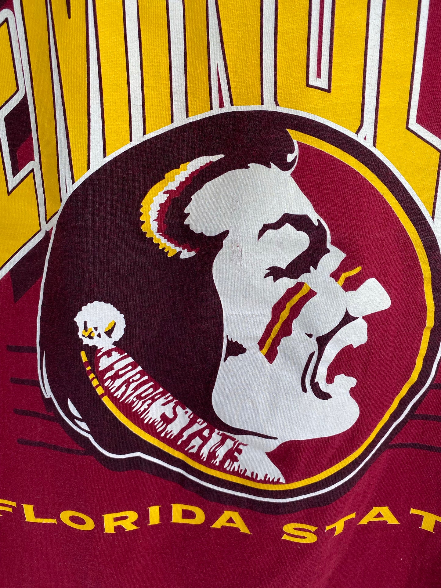 90's FLORIDA STATE SEMINOLES Size XL Vintage College T-shirt / K9376