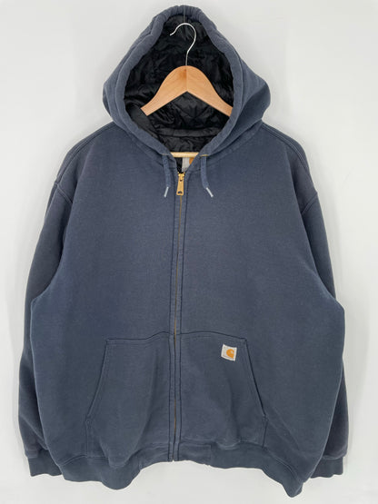 Vintage CARHARTT Size XXL Zip-up Hoodie Sweat-Shirt / A8890