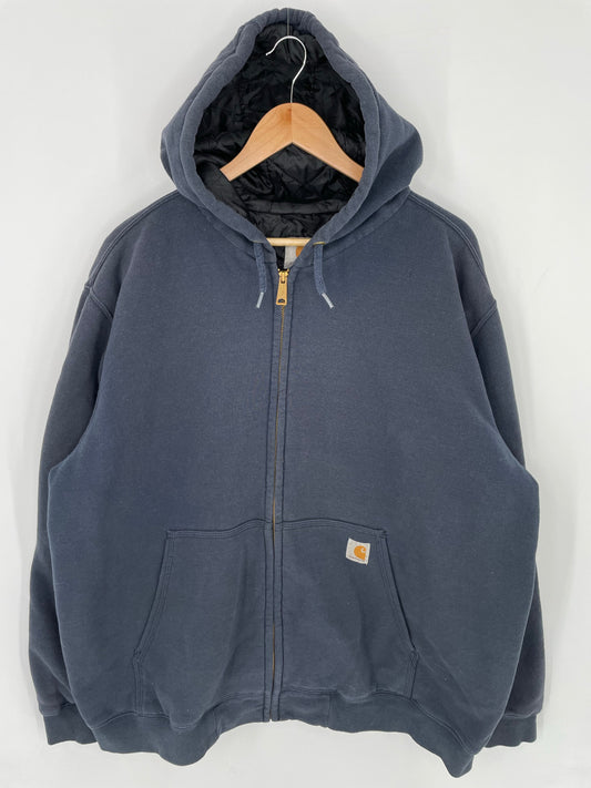 Vintage CARHARTT Size XXL Zip-up Hoodie Sweat-Shirt / A8890