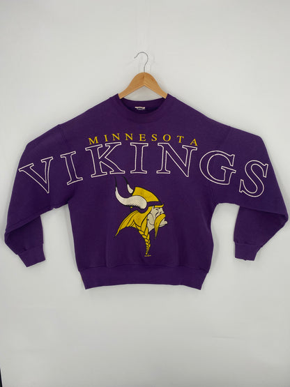 1996 MINNESOTA VIKINGS Size No Tag (Approx.L) Vintage NFL Sweat shirt / K5440