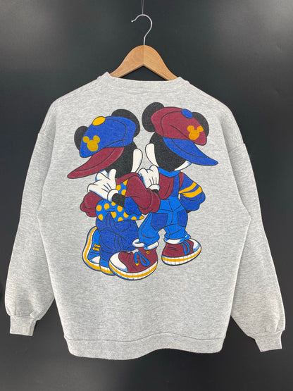 90’s DISNEY MICKEY AND MINNIE (No tag) Approx. Size XL Vintage Sweat-shirt / K6444