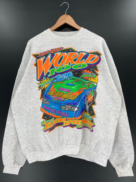 2003 WORLD 100 ELDORA SPEEDWAY Size XXL Racing Sweat- Shirts / K5596