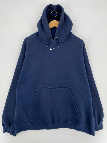 90’s NIKE CENTER SWOOSH Made in USA Size XXL Vintage Hoodie Sweat-Shirt / E1053
