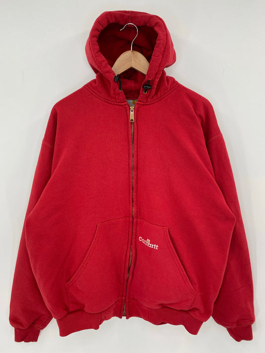 90’s CARHARTT Size L Zip Up Hoodie Sweat-shirt / A8891