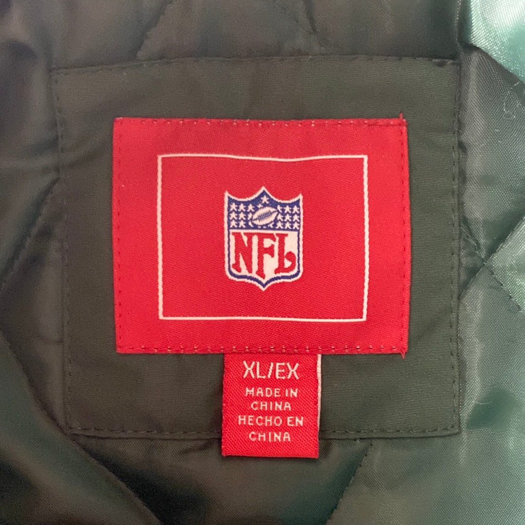 Vintage PACKERS Size XL NFL Nylon Padded Jacket / E1744N