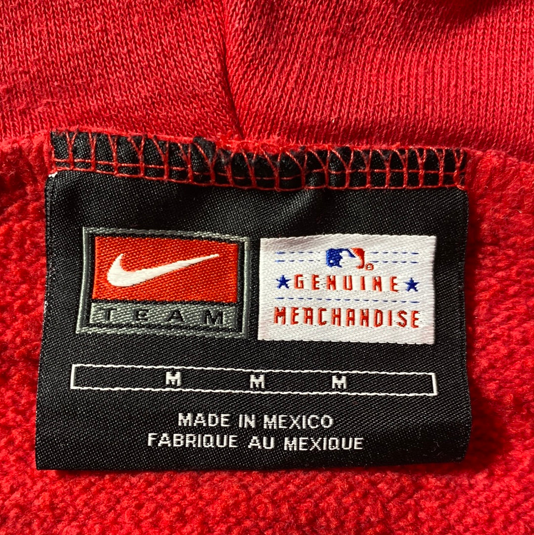 00' NIKE x RED SOX Size M Vintage MLB Hoodie Sweat-Shirt / E1380S