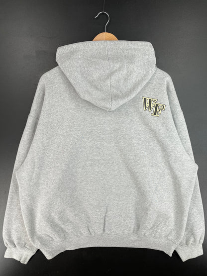 00' NIKE x DEMON DEACONS BASKETBALL Size L Vintage College Hoodie Sweat shirt / E4369S