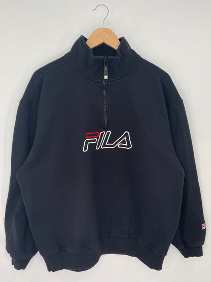 90’s FILA Size L Vintage Half Zip Sweat-shirt / A75