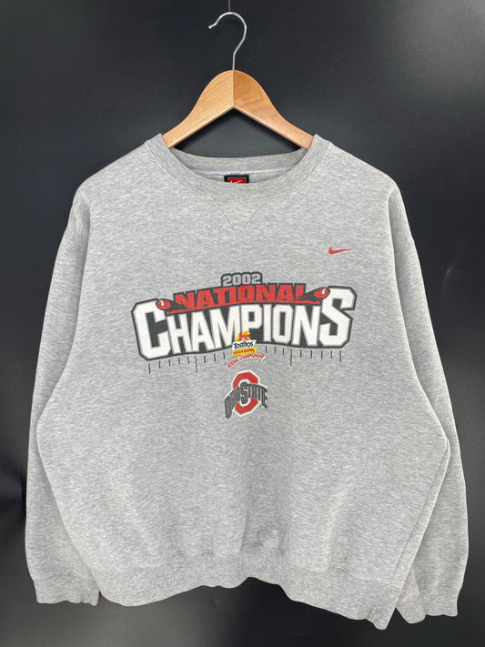 2002 NIKE OHIO STATE Size L Vintage College Sweat shirt / K7970