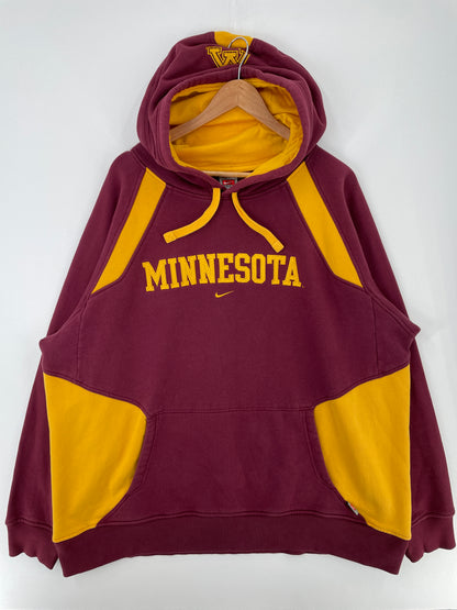 00’ NIKE x MINNESOTA Size XXL Vintage College Hoodie Sweat-shirt / A9801