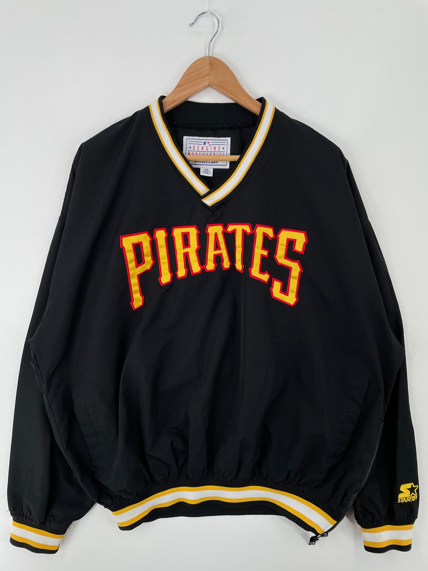 Vintage STARTER x PITTSBURGH PIRATES Size XL Vintage MLB Nylon Jacket / A9560