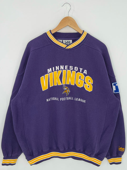90’s MINNESOTA VIKINGS Size XL NFL Sweat shirt / K5669