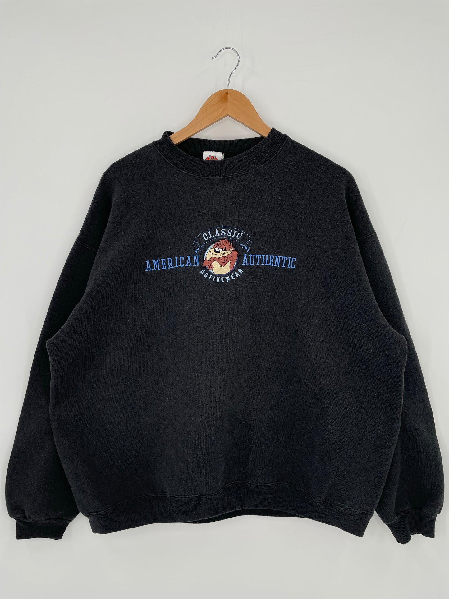 1998 LOONEY TUNES TAZ Made in USA Size XL Vintage Sweat-shirt / K5897