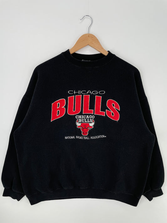 90's CHICAGO BULLS Made in USA Size XL Vintage NBA Sweat-shirt / A934