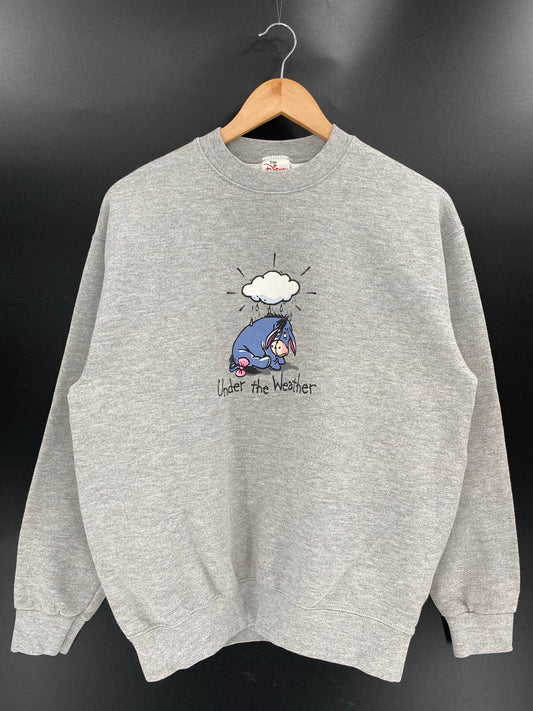 00' DISNEY EEYORE Size M Vintage Sweat-shirt / K4133