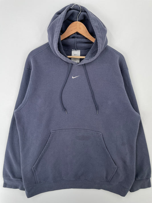 90’s NIKE CENTER SWOOSH Size L Vintage Hoodie Sweat-Shirt / A9262