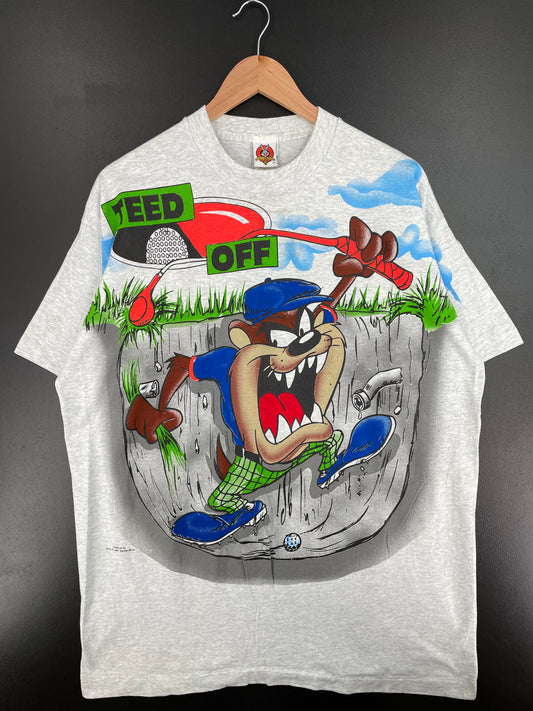 1997 LOONEY TUNES TAZ Made in USA Size XL Vintage T-Shirt / A529
