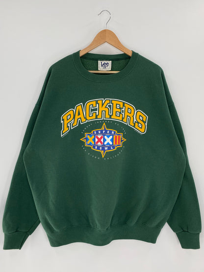 1997 GREEN BAY PACKERS Made in USA Size XL Vintage NFL Sweat-Shirt / K5493