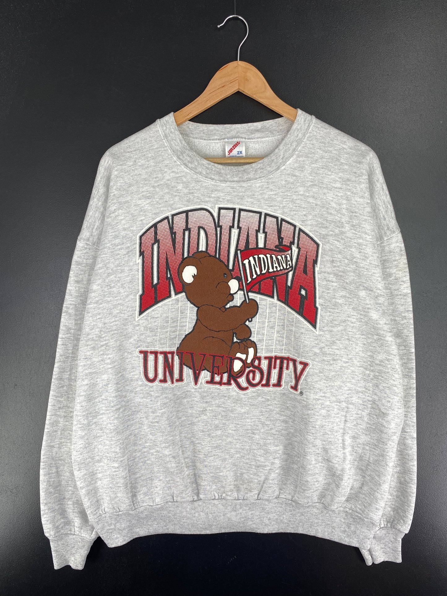90's INDIANA UNIVERSITY Made in USA Size XXL Vintage College Sweat-shirt / A6192
