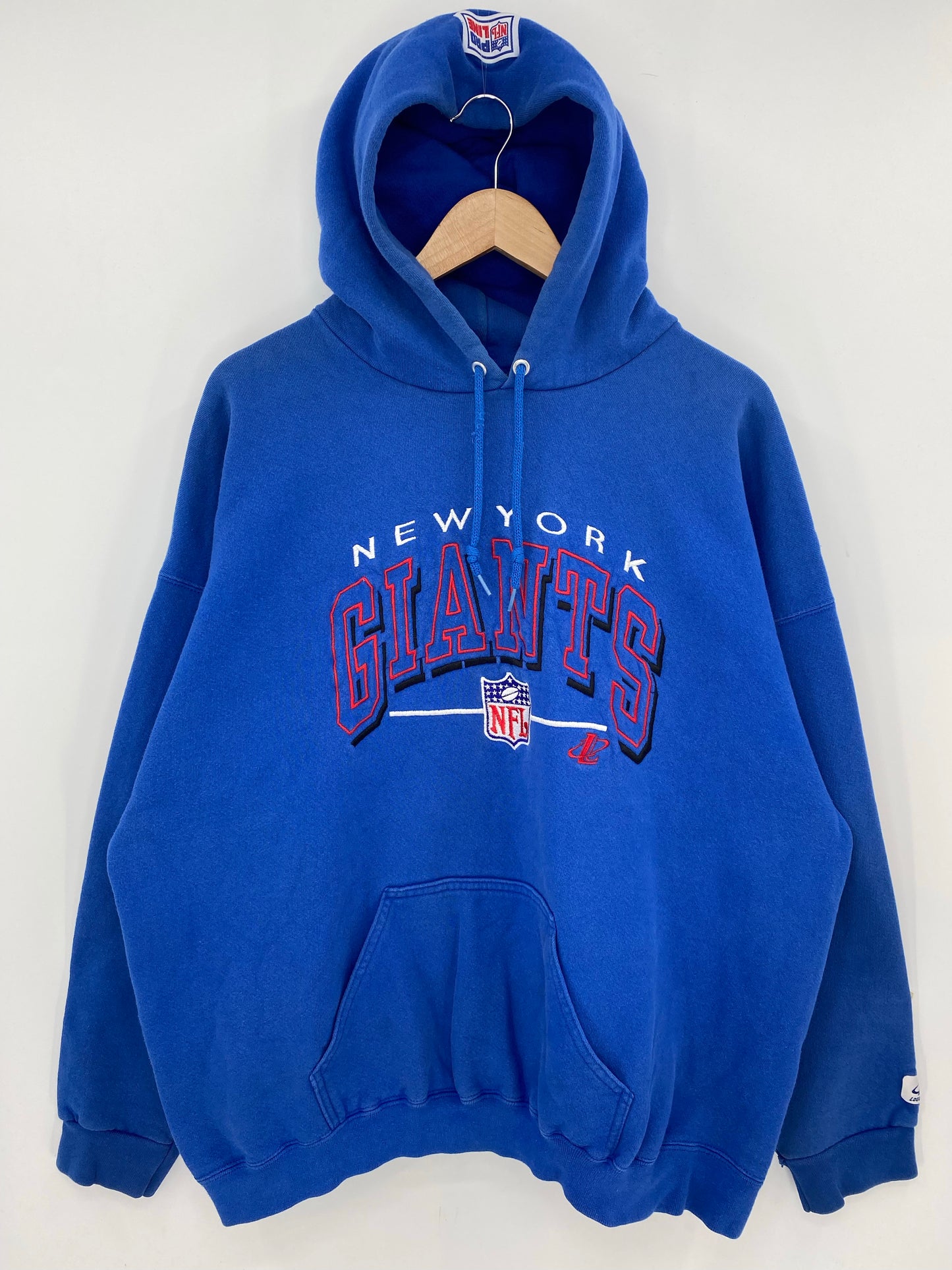 90’s NEW YORK GIANTS Made in USA Size XL Vintage NFL Hoodie Sweat shirt / K7403