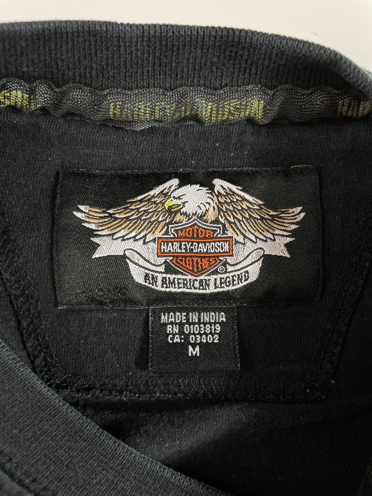 00' HARLEY DAVIDSON Size M Vintage Long Sleeve T-shirt / A4285