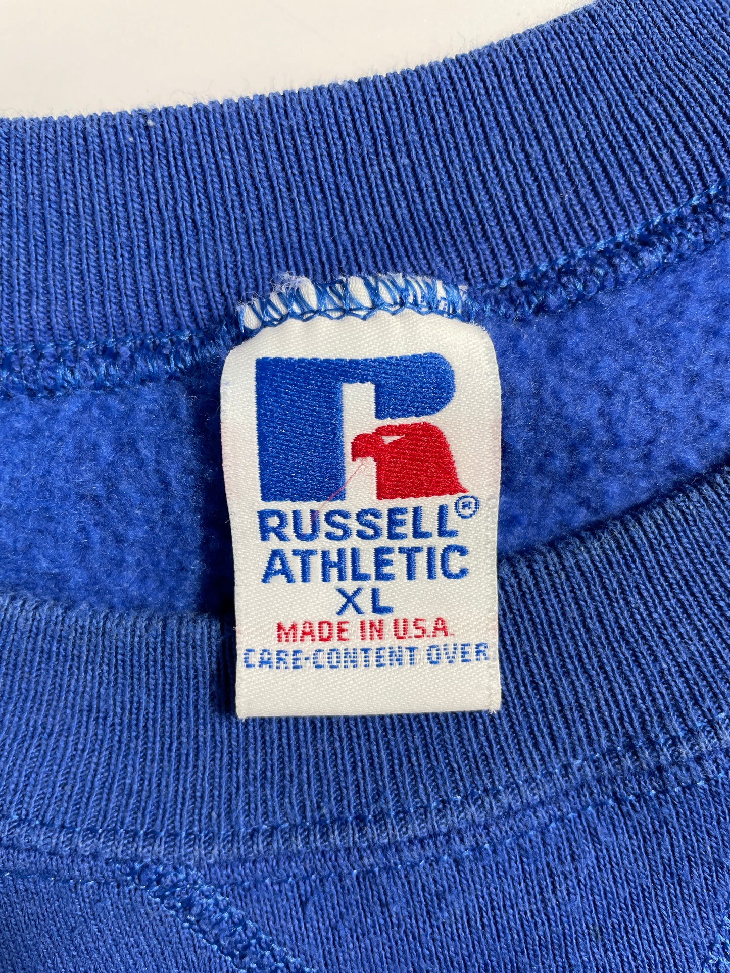 90's RUSSELL x LOS ANGELES RAMS Made in USA Size XL Vintage NFL Sweat-Shirt / E4007S