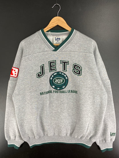 90's NEW YORK JETS Size L Vintage NFL Sweat-Shirt / A5242