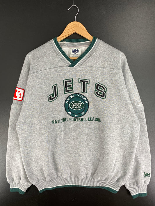 90's NEW YORK JETS Size L Vintage NFL Sweat-Shirt / A5242