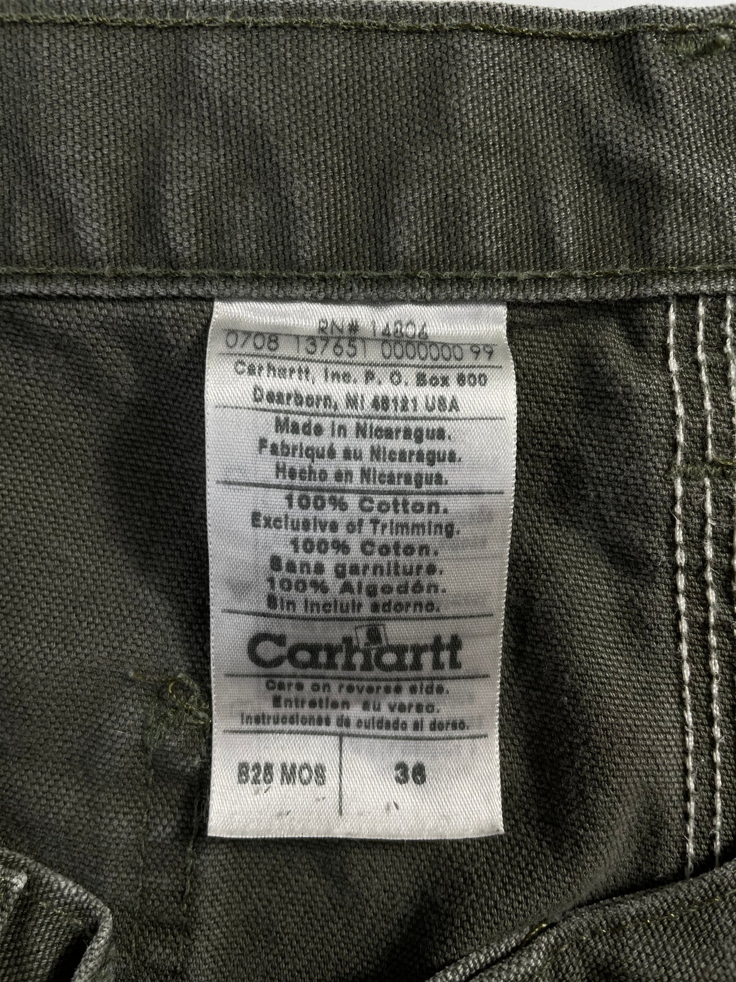 Vintage CARHARTT Size W34xL8 Duck Shorts / A1494