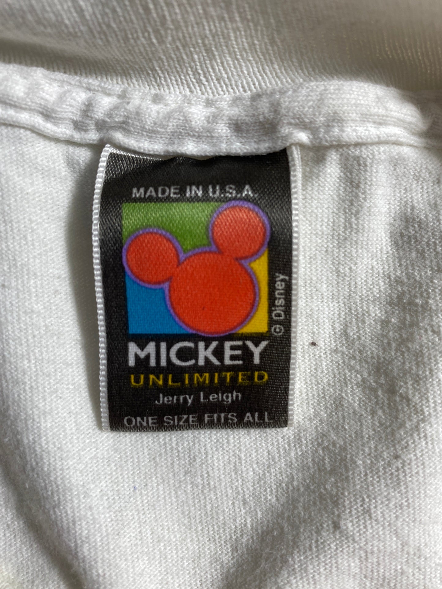 90’s DISNEY MICKEY Made in USA Size Approx.XL Vintage T-Shirt / A4631