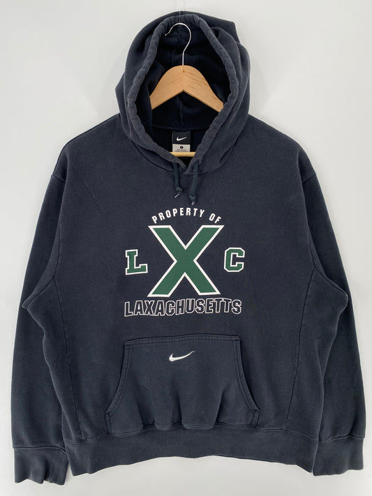 00' NIKE LAXACHUSETTS Size L Vintage College Hoodie Sweat-Shirts/ A272