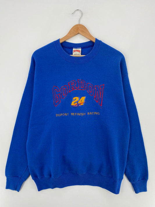 Vintage NASCAR JEFF GORDON Made in USA Size L Racing Sweat-shirt / E1410S