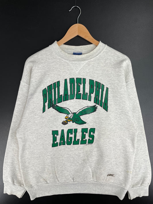 90's PHILADELPHIA EAGLES Made in USA Size L Vintage NFL Sweat-shirt / E2945S