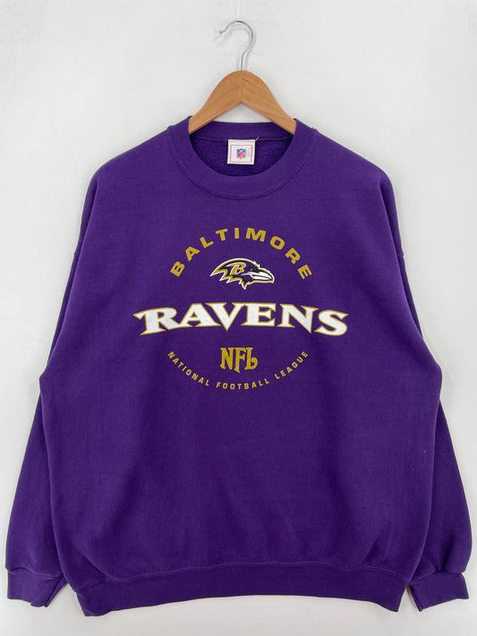 Vintage BALTIMORE RAVENS Size XL NFL Sweat-Shirts / A8024