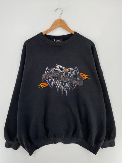 2000 HARLEY DAVIDSON Size XXXXL Vintage Sweat-Shirt / E736