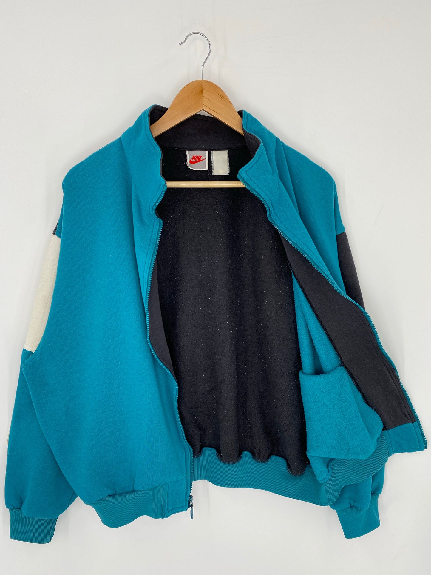 90’s NIKE Silver Tag Size No Tag(Approx.M-L) Vintage Zip-up Sweat-shirt / A9892