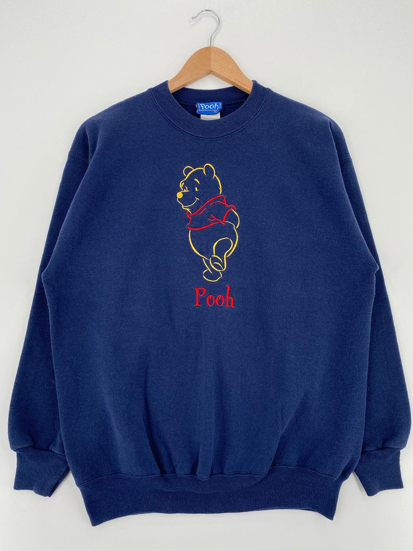 90's DISNEY POOH Size L Vintage Sweat-shirt / A3128