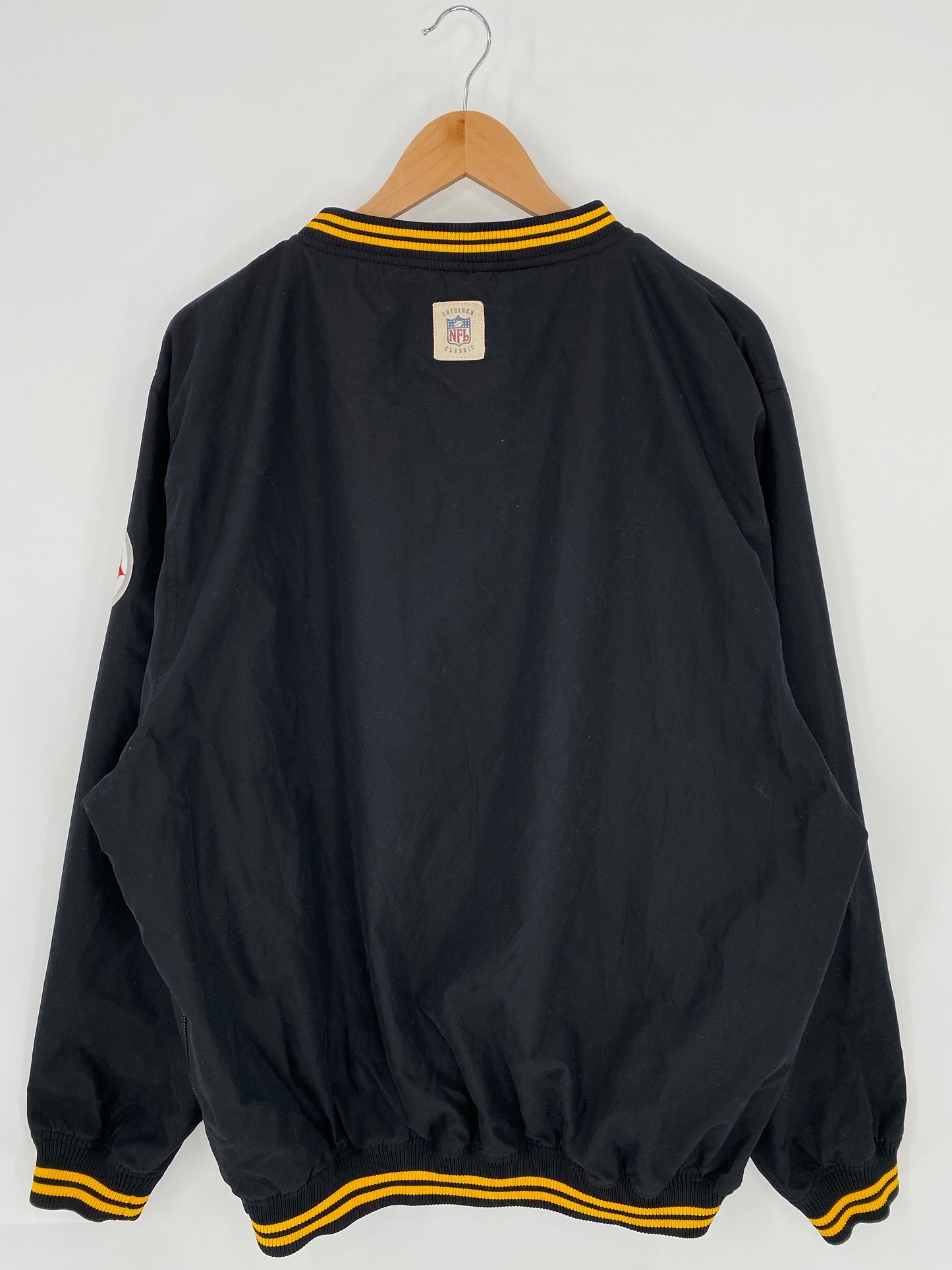 Vintage REEBOK x STEELERS Size L NFL Nylon Jacket / K5962