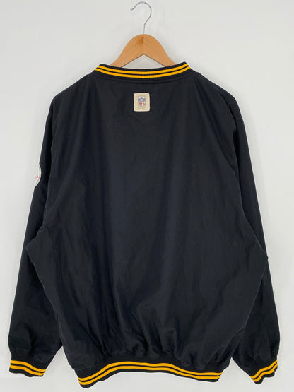 Vintage REEBOK x STEELERS Size L NFL Nylon Jacket / K5962