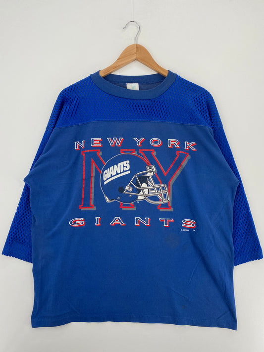 90's NEW YORK GIANTS Made in USA Size XL Vintage NFL Long Sleeve T-Shirts / A4753